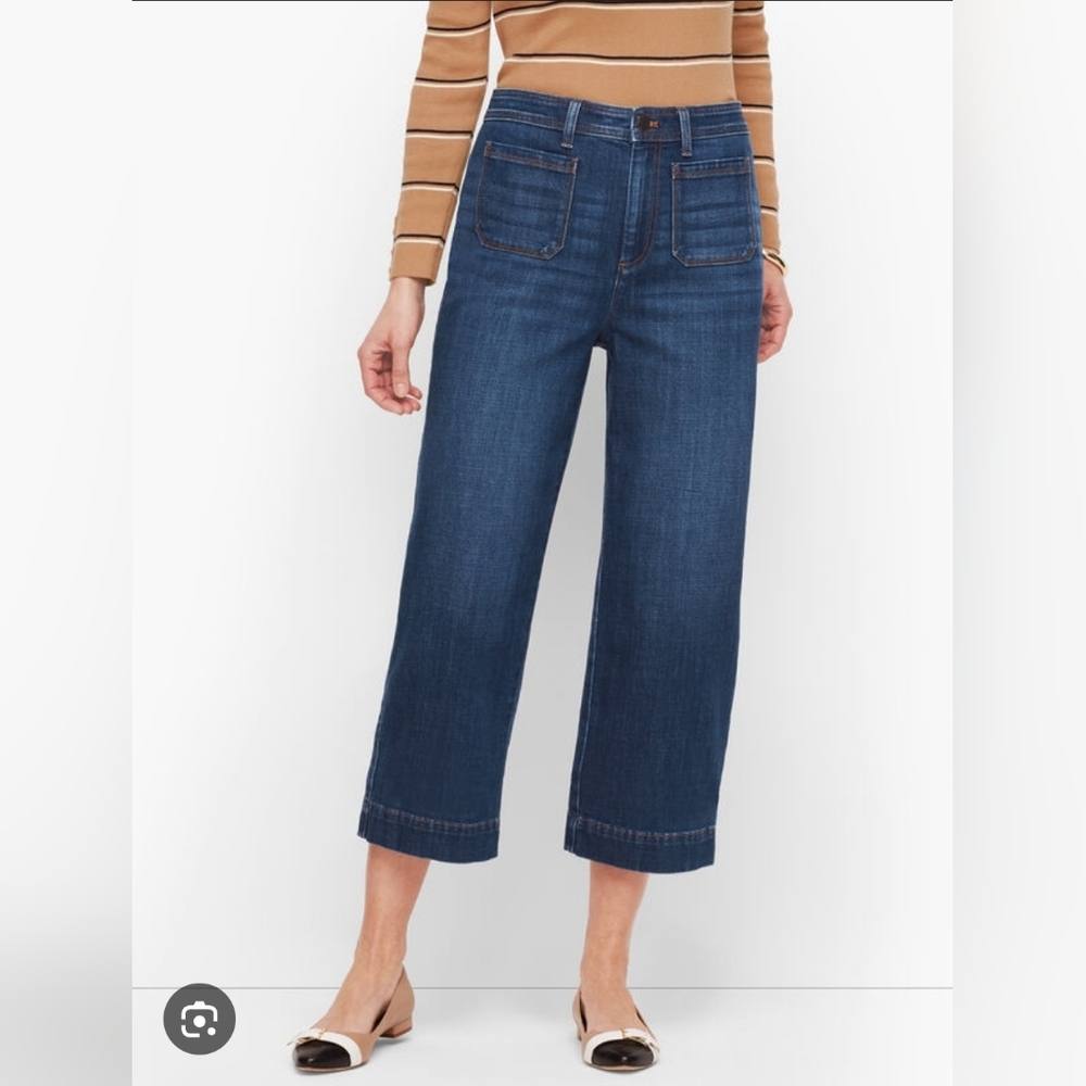Talbots Blue Wide Leg Jeans